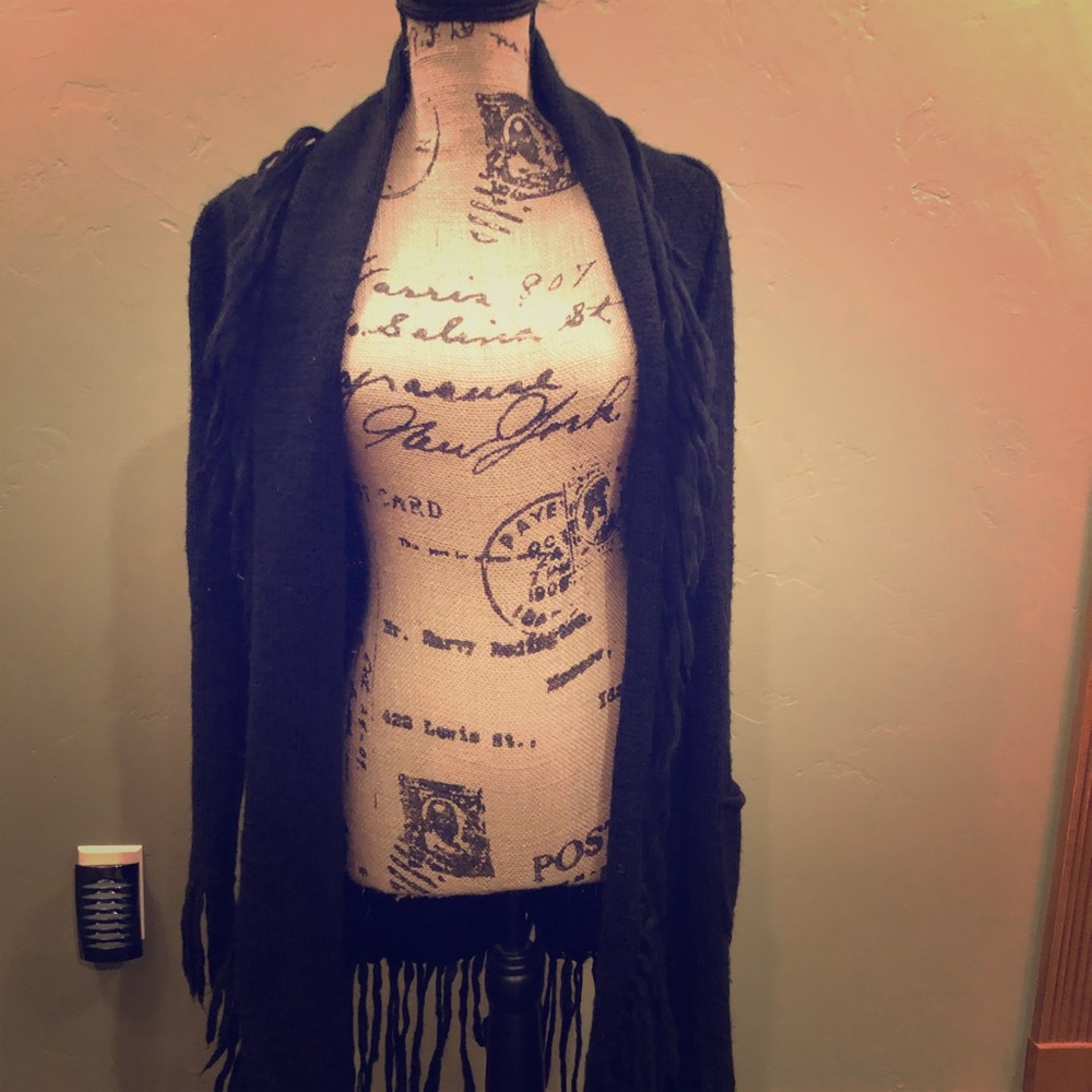 Black Duster Sweater.
